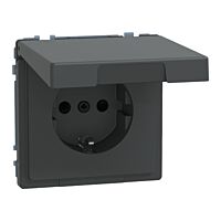 Zásuvka Schuko, Sys-D, IP44, antracit