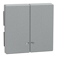 Dvojitá klapka s průzorem, aluminium