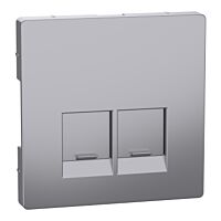 Centr. deska RJ45 2nás., stainless