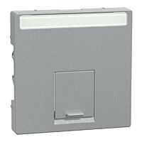 Centr. deska Actassi RJ45 1x, aluminium