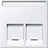 Centr. deska 2x Actassi RJ45, polar mat
