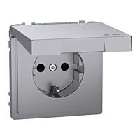 Zásuvka Schuko, Sys-D, IP44, stainless