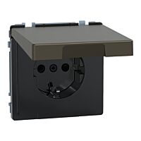 Zásuvka Schuko, Sys-D, IP44, mocca