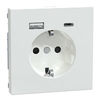 Zásuvka Schuko, Sys-D, USB A+C, lotus