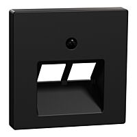 Centr. deska RJ45 2x, černá mat
