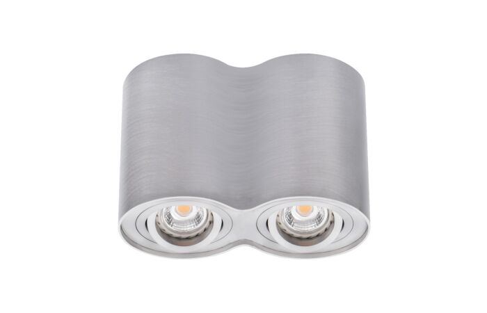 KANLUX Svítidlo halogenové podhledové pevné BORD DLP-250-AL 2x25W GU10 IP20