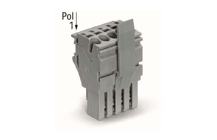 WAGO Svorka 2022-106/123-000 1vodičová pružinová Push-in CAGE CLAMP®, 4 mm², šedá