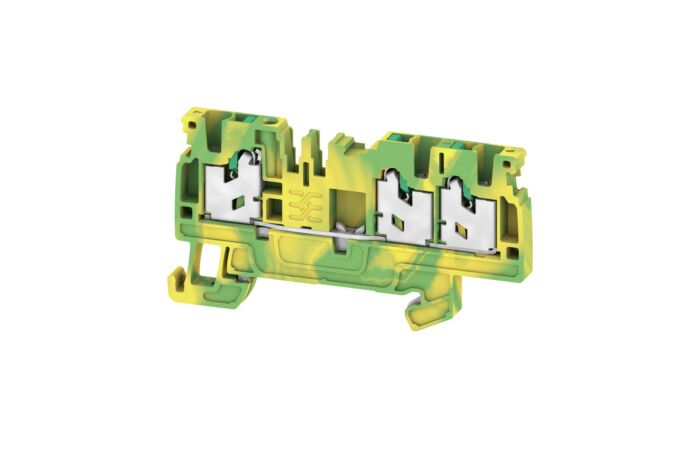 WEIDMÜLLER Svorka S3C 2.5 PE, 2.5 mm² 800 V, 24 A, průchozí, SNAP IN, počet připojení 3, zemnící