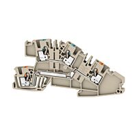 WEIDMÜLLER Svorka AITB 2.5 BB N-L 2.5 mm², 400 V, 24 A, Počet připojení: 4, Počet úrovní: 2, tmavě béžová