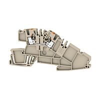 WEIDMÜLLER Svorka instalační 2.5 mm², 400 V, 24 A, Počet připojení: 2, Počet úrovní: 1, tmavě béžová