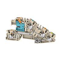 WEIDMÜLLER Svorka AITB 2.5 BB NDT-L-PE 2.5 mm², 250 V, 24 A, Počet připojení: 4, Počet úrovní: 3, tmavě béžová