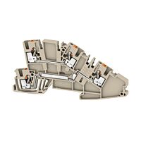 WEIDMÜLLER Svorka AITB 2.5 L-L 2.5 mm², 400 V, 24 A, Počet připojení: 4, Počet úrovní: 2, tmavě béžová