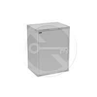 SOLARIX Skříň nástěnná GrandN-16U-645-21-G, 450mm, 19", plné dveře, IP20,m šedá