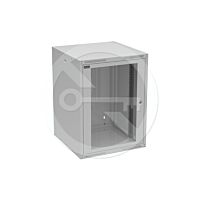 SOLARIX Skříň nástěnná GrandND-16U-66-11-G, DUO, 600mm, 19", skleněné dveře, IP20, šedá