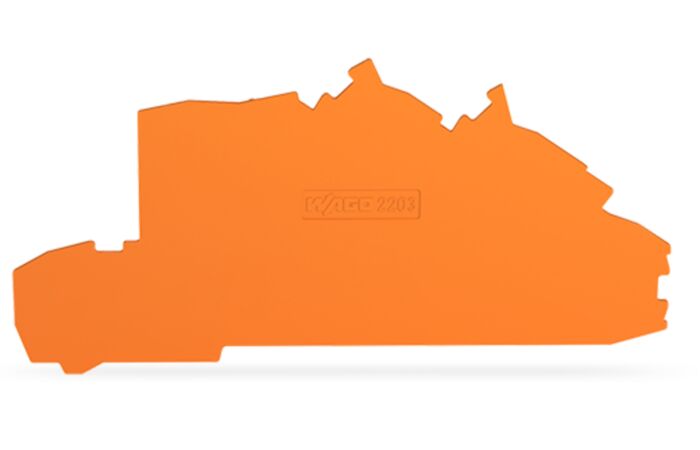 WAGO Bočnice 2203-7692 koncová a separátor 0,8 mm, oranžová