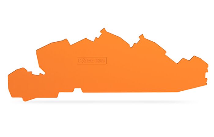 WAGO Bočnice 2205-7692 koncová a separátor 1 mm, oranžová