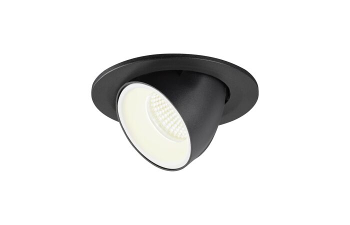 SLV Svítidlo LED NUMINOS® GIMBLE S 8,6W 790lm 4000K 55° zápustné IP20 černá/bílá