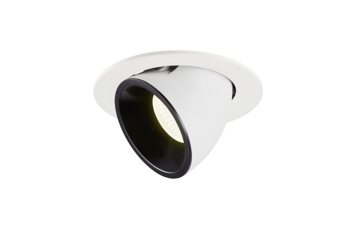 NUMINOS® GIMBLE L, zápustné stropní svítidlo bílé/černé 4000 K 20°