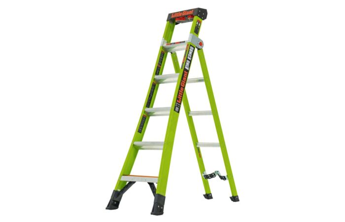 LITTLE GIANT Žebřík KING KOMBO 6' INDUSTRIAL FIBERGLASS W výsuvný 114-201 cm
