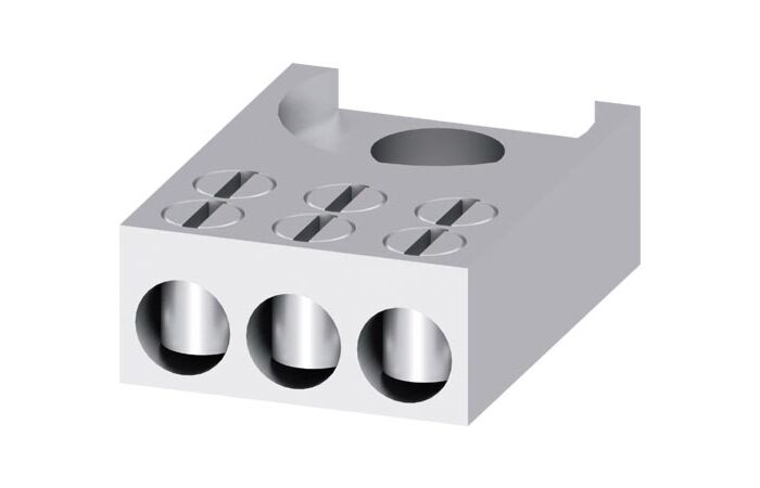 SIEMENS Připojovací sada kolík, trojitá svorka, průřez 3x (1,5 ÷ 16) mm2, pro 3NP1133-...1., sada 3 ks typ 3NP1933-1BE10