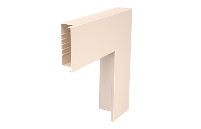 OBO BETTERMANN Plochý roh, pro kanál WDK, 470x170x80, krémová bílá Polyvinylchlorid, PVC typ WDK F80170CW