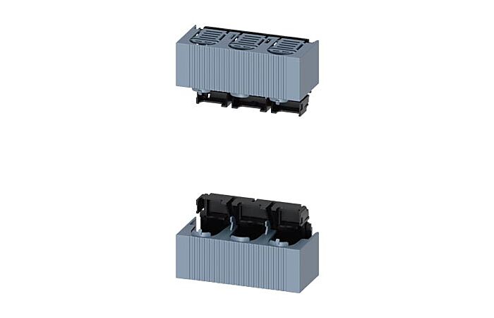 SIEMENS Kryty připojovacího prostoru velikost 00, pro 3pól. provedení, se zvýšenou ochranou ze zadní strany, sada horní a dolní kryt typ 3NP1933-1CD00