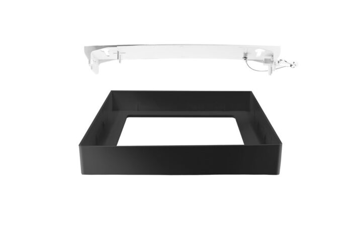 PANLUX Rámeček pro LED svítidla DOWNLIGHT CCT SQUARE 18W, 24W hranatý, 227x227, černý
