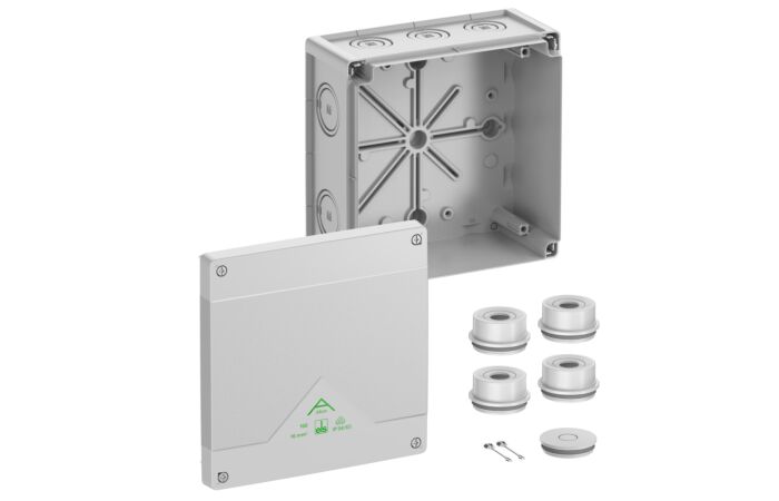 SPELSBERG Krabice Abox 160-L rozbočovací 182x182x90 IP07 IP55/IP66 šedá