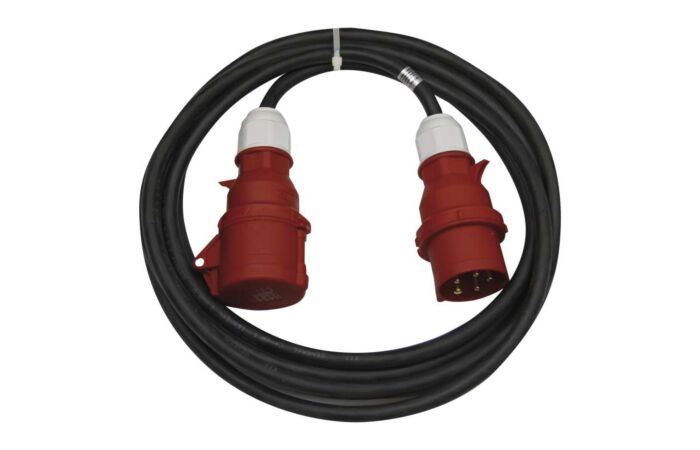 EMOS Přívod prodlužovací 10m 1zásuvka-spojka 5P/400V/16A 3fázový IP44 černá (CGSG 5C × 2,5 H05RRF)