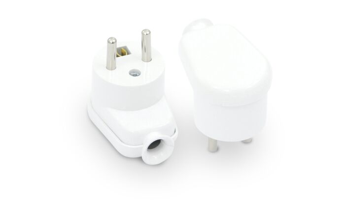 PLASTROL Vidlice WT-16 230V/16A boční IP20 bílá