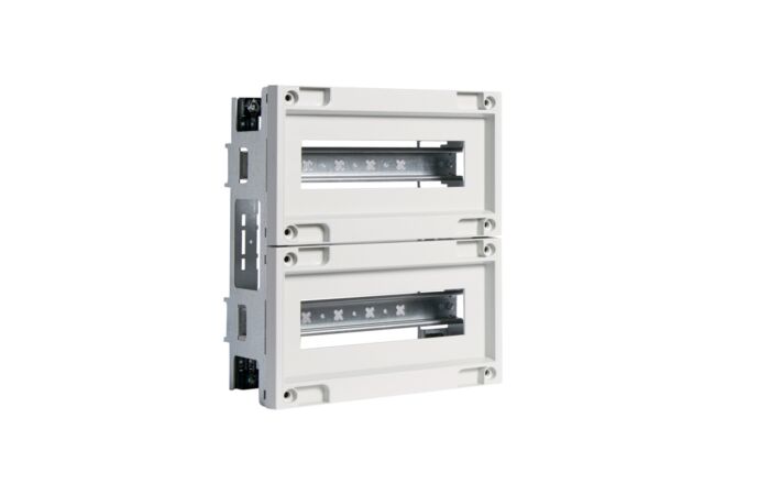 HAGER Konstrukce FL979A s lištami DIN