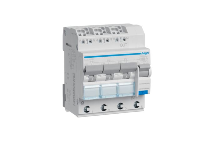 Chránič 16C/3x1P+N/0,03 A ADZ366D bezšr.