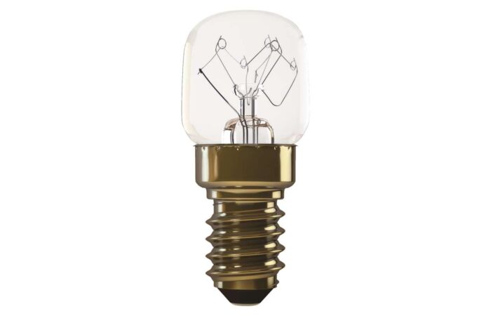 EMOS Žárovka 15W E14 230V 100lm 22x48mm 300°C do pečící trouby čirá