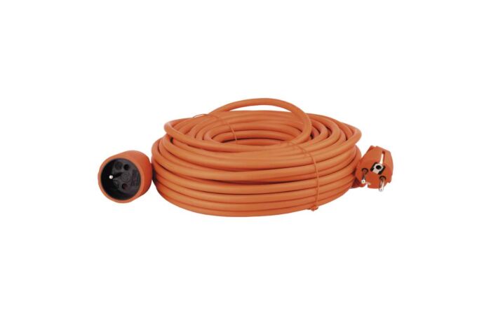 EMOS Přívod prodlužovací 25m 1zásuvka-spojka 230V/16A IP20 oranžová (H05VVF3G 3x1,5)