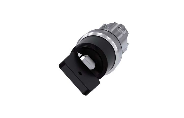 SIEMENS Spínač klíčový CES, 22 mm, kulatý, kov, s vysokým leskem, vytažení klíče O