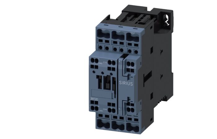 SIEMENS Stykač AC-3, 12A/5,5kW/400V, 3pólový, DC 24V, funkční modul volitelný, 1 NO + 1 NC, pružinová svorka