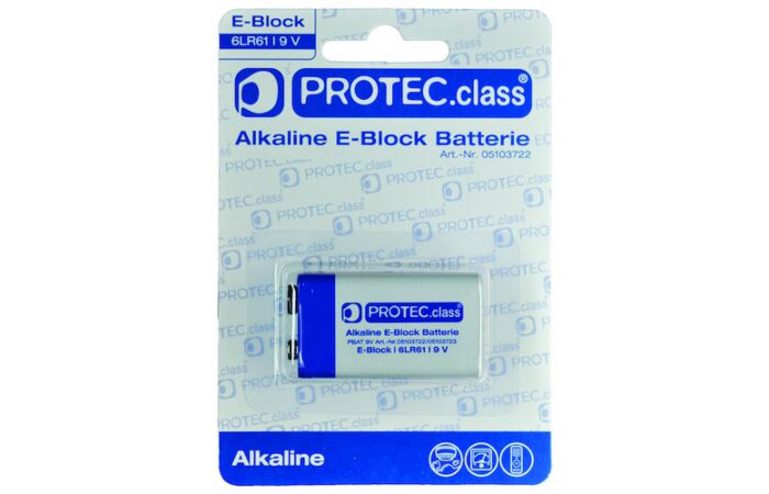PROTEC Baterie alkalická LR61 9V blistr 1ks