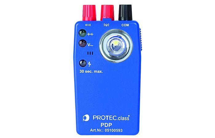 PROTEC Zkoušečka průchodnosti a napětí PDP s integrovanou LED svítilnou