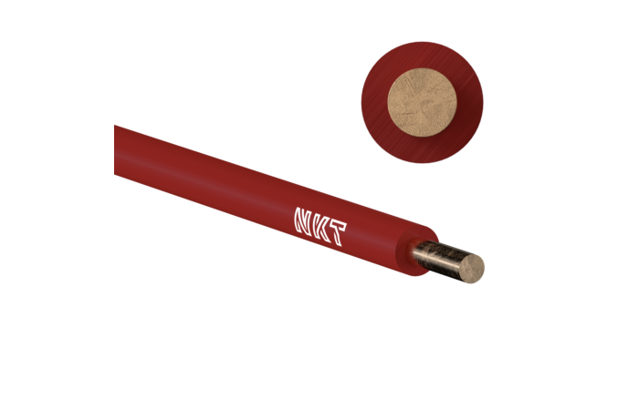 Vodič H07V-U 6 rudý (CY)