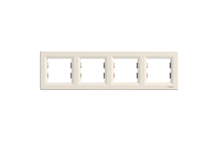SCHNEIDER Rámeček Asfora čtyř. krémová