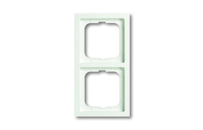 ABB FUTURE LINEAR Rámeček 2CKA001754A4415 dvojnásobný, pro vodorovnou i svislou montáž, mechová bílá