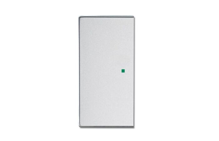 ABB Kryt 2CKA006220A0153 2násobný levý/pravý, bez potisku; hliníková stříbrná; SR-2-83