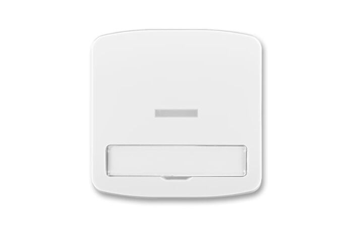 ABB TANGO Ovladač 3558A-A610 B spínače jednoduchý, s čirým průzorem, s popisovým polem, bílá