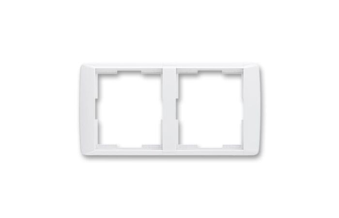 ABB ELEMENT Rámeček 3901E-A00120 03 dvojnásobný, vodorovný, bílá/bílá