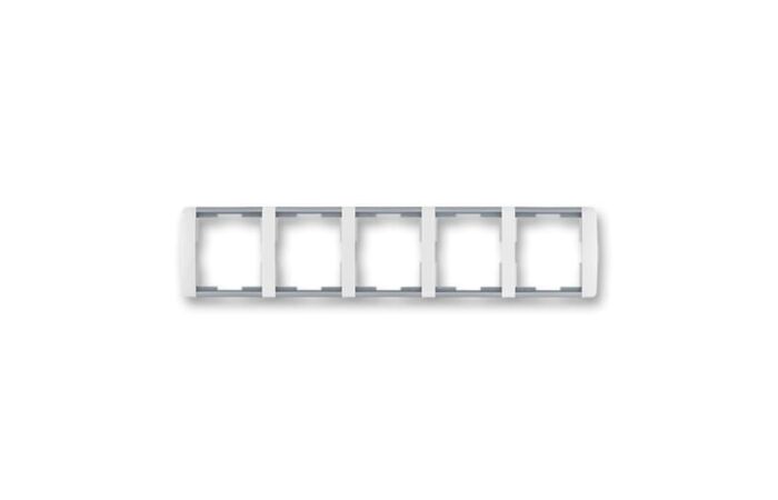 ABB ELEMENT Rámeček 3901E-A00150 04 pětinásobný, vodorovný, bílá/ledová šedá