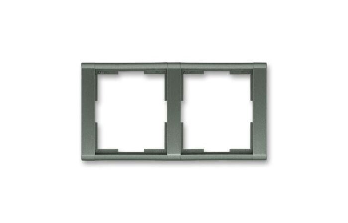 ABB TIME Rámeček 3901F-A00120 34 dvojnásobný, vodorovný, antracitová