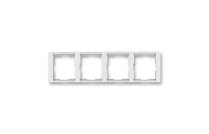 ABB TIME Rámeček 3901F-A00140 01 čtyřnásobný, vodorovný, bílá/ledová bílá