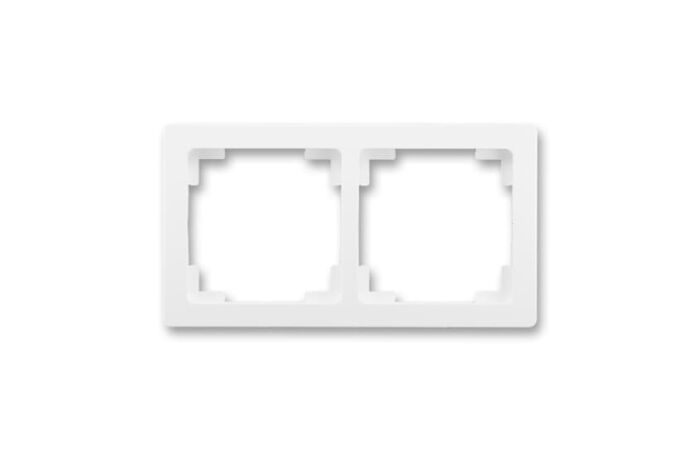 ABB SWING L Rámeček 3901J-A00020 B1 dvojnásobný, pro vodorovnou i svislou montáž, jasně bílá