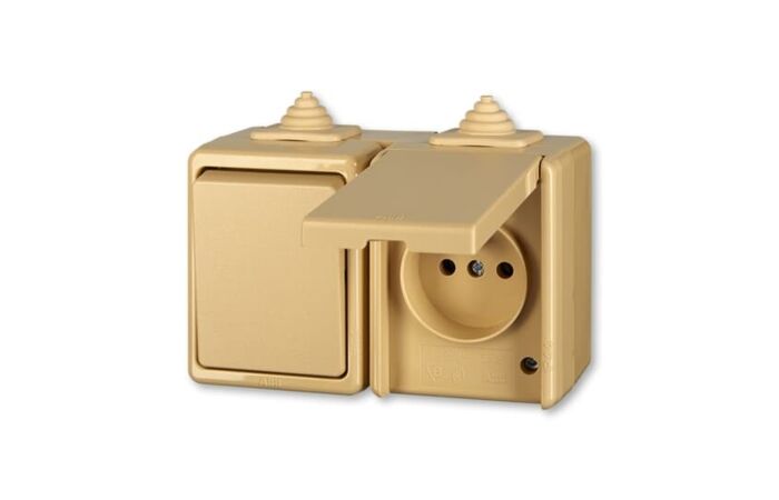 ABB Kombinace 3932-20062 D vypínač č.6+zásuvka