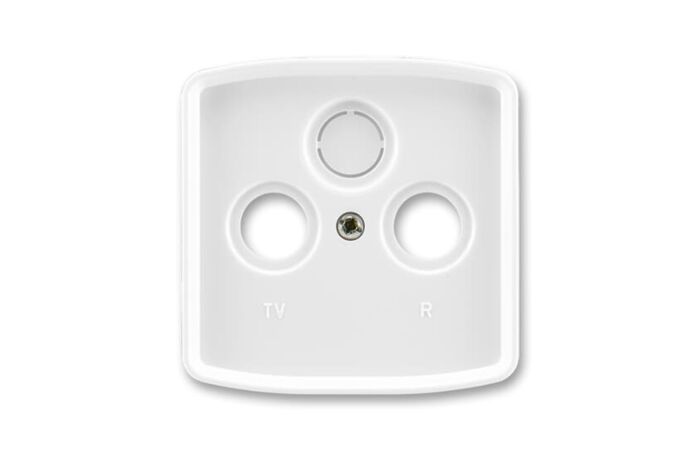 ABB Kryt TANGO 5011A-A00300 B na anténní zásuvku, s vylamovacím otvorem, bílá